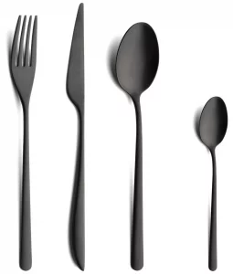 Набор из 24 столовых приборов Icon matte black