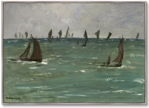 Постер Boats at Berck-sur-Mer 105X75 CM