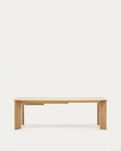 Раздвижной обеденный стол Jondal из массива дерева и шпона дуба 240X100 CM
