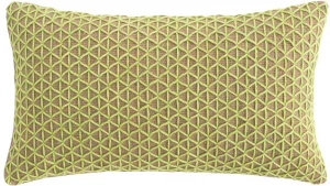 Подушка декоративная из джута и шерсти Raw 70X40 CM салатовая