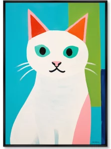 Постер на холсте And in her eyes is the question 75X105 CM