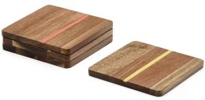 Набор из четырёх подставок под бокалы Zairin 10X10 CM