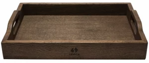 Поднос дубовый с ручками 42X30X6 CM
