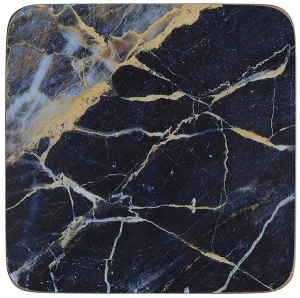 Набор из шести подставок Navy Marble 10X10 CM