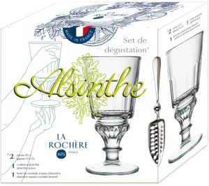 Набор из двух бокалов с ложкой Absinthe 300 ml
