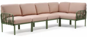 Диван садовый с подушками Komodo 294X154X88 CM