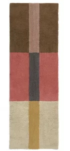 Шерстяная стираемая ковровая дорожка Chroma Stripes 80X230 CM