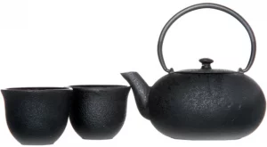 Чугунный чайник с чашками Fuku 550 ml
