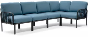 Диван садовый с подушками Komodo 294X154X88 CM
