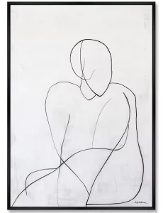 Репродукция картины на холсте Graceful Lines 75X105 CM