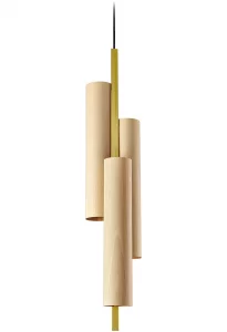 Подвесной светильник Black Note Triplet 17X16X90 CM Natural Beech
