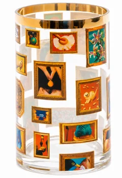 Стеклянная прозрачная ваза Frames 9X9X14 CM