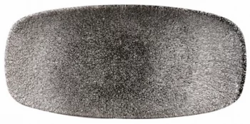 Блюдо Raku Quartz Black 27X13 CM