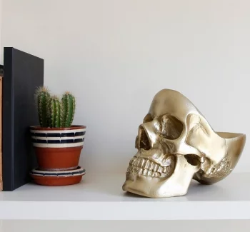 Органайзер для мелочей Skull 13X22X16 CM золотого цвета
