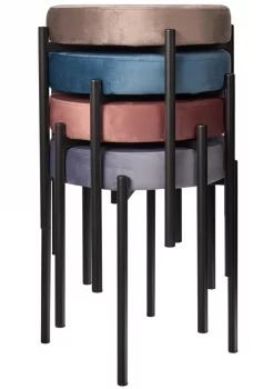 Табурет штабелируемый Bug 45X45X49 CM тёмно-бирюзовый