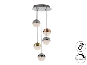 Подвесной светильник Sphere 5L LED разноцветный 33X90 CM