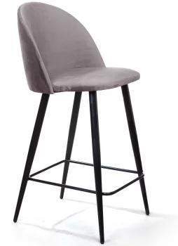 Cтул полубарный Thomas 48X49X94 CM светло-серый