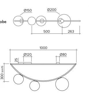 Накладной светильник Areti Plates