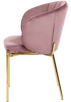 Стул Coral 58X58X82 CM велюр цвет пыльная роза