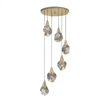 Люстра Aquaria 6L матовое золото 39X39X120 CM