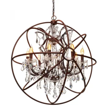 Подвесная люстра Foucaults Orb Crystal 80X80X120 CM