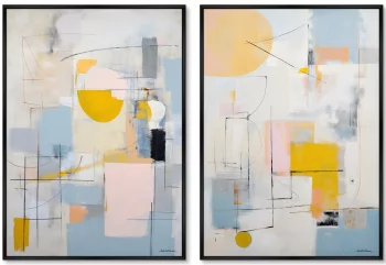 Набор из двух постеров на холсте Sunny Morning 75X105 / 75X105 CM