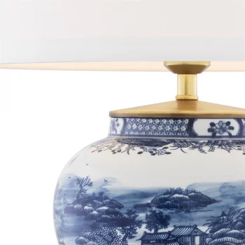 Настольная лампа Chinese Blue 45X45X75 CM