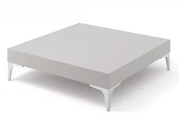 Стол журнальный Бэйс серый в матовой эмали 90X25X90 CM
