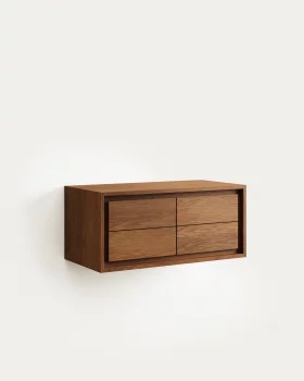 Мебель для ванной из массива тика с отделкой под орех 90X45 CM