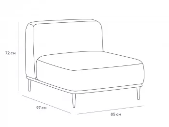 Секция Portofino одинарная 85X97X72 CM