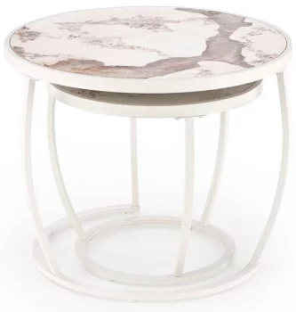 Комплект из двух столиков Ines 62X62X50 / 47X47X43 CM