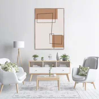 Репродукция на холсте Cityscape at profile 75X105 CM
