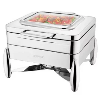 Мармит 5,5 л 2/3*65 с откидной крышкой и окном нерж. SUNNEX