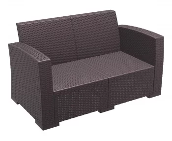 Диван пластиковый плетеный Monaco Lounge 140X79X79 CM