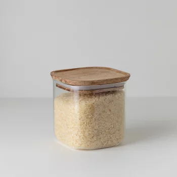 Банка для хранения квадратная glass acacia, 800 мл