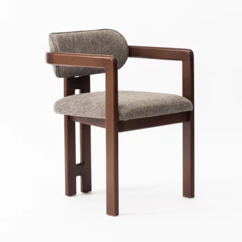 Стул Виго коричнево-серая ткань бук 55X54X79 CM