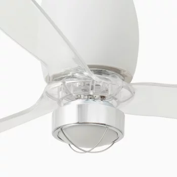 Потолочный вентилятор Eterfan белый/прозрачный 128 CM