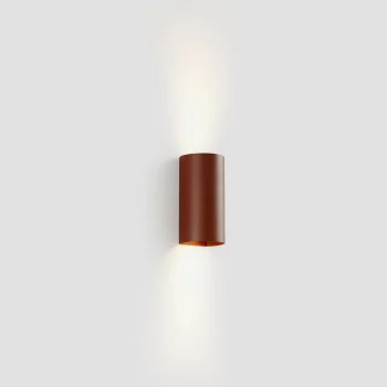 Настенный светильник SOLE круглый терракотовый 2xGU10 6,5X8X15,5 CM