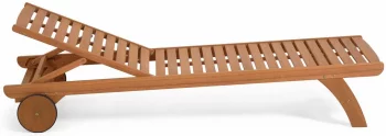 Шезлонг из массива эвкалипта Beila 180X65X29-68 CM