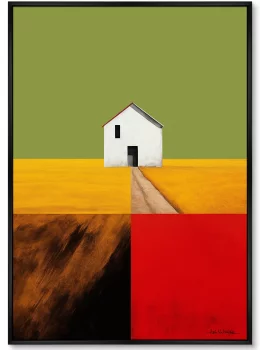 Репродукция картины на холсте Fields 75X105 CM