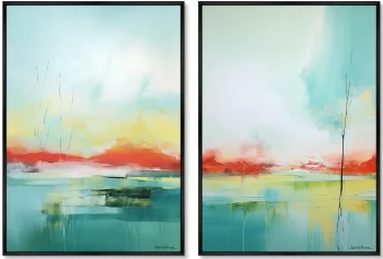 Набор из двух постеров на холсте Landscape Collection 75X105 / 75X105 CM
