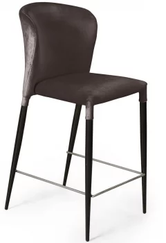 Стул полубарный Albert 44X55X99 CM антрацит