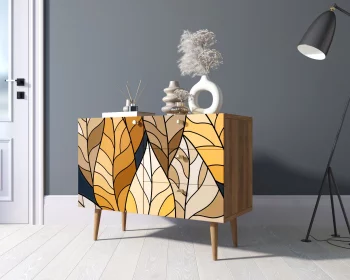 Комод Бербер 3 ящика и дверца 08 принт 90X40X70 CM