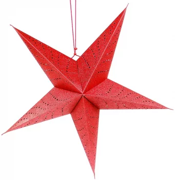 Светильник подвесной Star под лампочку E14 60X25X60 CM красный