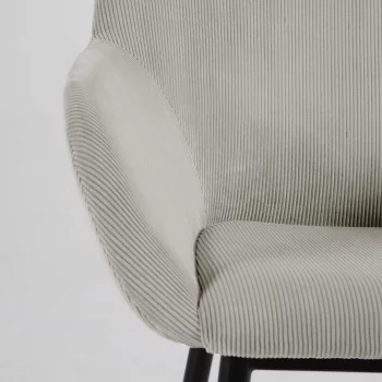 Стул с подлокотниками Konna 59X52X83 CM светло-серый