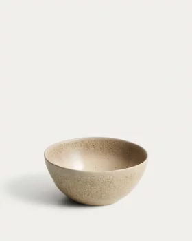 Бежевая керамическая миска Sarel 16X16X7 CM