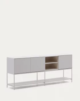 Буфет Vedrana с 3 дверцами, белый лакированный МДФ 195X80 CM