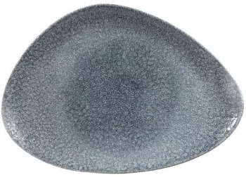 Тарелка треугольная Raku Topaz Blue 37X25 CM
