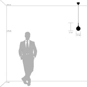 Подвесной светильник Globo 15X15X37 CM