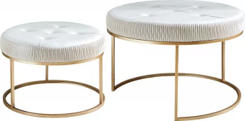 Набор из двух пуфов Sonja 81X81X53 / 61X61X43 CM